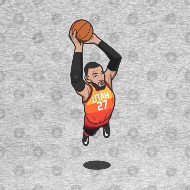 Rudy Gobert Cartoon Style by ray1007